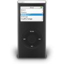 iPod Nano Black On Icon 128x128 png